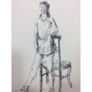 Alexander Brook Young Vintage Print 25850 Nude woman